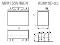 AGM12D-22 - Abmessungen
