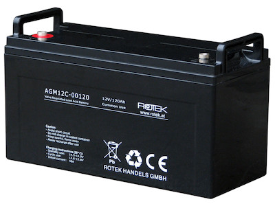 Wartungsfreie Bleisäure Batterie 12 V / 120 Ah, VRLA12-0120