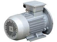 Drehstromasynchronmotor mit 3 kW, Schrägansicht Back
