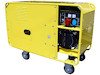 12 kW, 230/400 Volt, 3-Phasig, 1-Zylinder, Elektrostart, Radsatz, Version U0704 (Mechanische Öldruckanzeige)