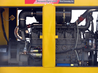 wassergekühlter Dieselstromerzeuger mit 100kW, GD4WSS-3-100kW-TD226B-6D-BL, offen Rückseite