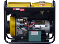 Rotek Stromerzeuger mit 6,0 kVA Ausgangsleistung 400V, GD4-3-6000-EBZ-DK, Rückseite