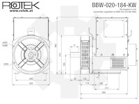 BBW-020-184-KW Abmessungen