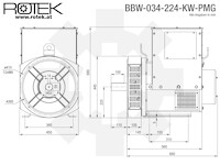 BBW-034-224-KW-PMG Abmessungen