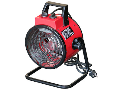 Rotek 3kW Rundheizlüfter - Vorderansicht