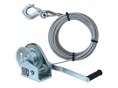 Konsolen-Seilwinde HW-A-0500 mit 10m langem Drahtseil - D5mm (7x19)