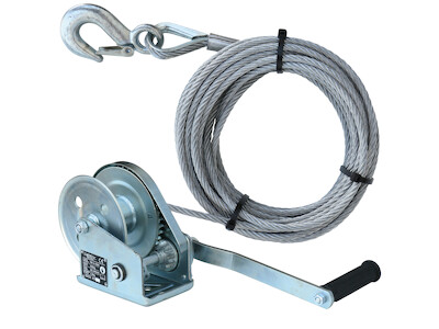 Konsolen-Seilwinde HW-A-0500 mit 10m langem Drahtseil - D6mm (7x19)