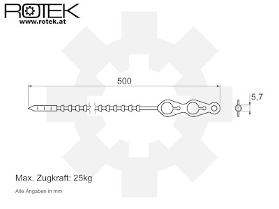 100 Stk Knotenbinder Blitzbinder Sackbinder Rebenbinder 500x5.7mm ROT lösbar 