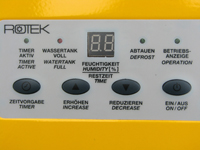 Luftentfeuchter mit 80 Liter/Tag Entfeuchterleistung, ACD-80-E, Panel unbeleuchtet