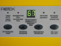 Luftentfeuchter mit 80 Liter/Tag Entfeuchterleistung, ACD-80-E, Panel beleuchtet