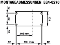 ROTEK EG4-0270-E, Maßzeichnung Grundplatte