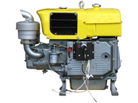 wassergekühlter 1-Zylinder 4-Takt Dieselmotor mit 13,34 kW, ED4W-0996-E, Front