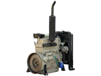 wassergekühlter 4-Zylinder 4-Takt Dieselreihenmotor mit 42 kW, ED4W4R-3298-E, Schrägansicht hinten