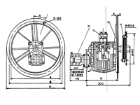 Abmessungen Marinegetriebe MGEAR-150-1.88R