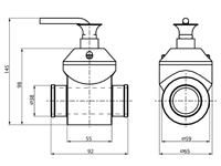 Maße Motorvorwärmung Wasserheizung Durchmesser 26mm 650 Watt 230V, THS-38
