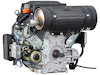Luftgekühlter Zweizylinder Benzinmotor - 688ccm Hand & Elektrostart, 12kW@3000U/min, 14kW@3600U/min