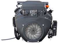 Luftgekühlter 2-Zylinder Benzin V-Motor mit 14 kW, EG4-2V-0688-E, Rückseite