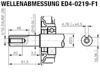 ED4-0219 - Wellenabmessung