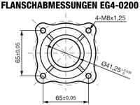 EG4-0200-V1 Flanschabmessung