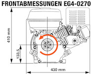 ROTEK luftgekühlter 1-Zylinder 4-Takt 270ccm Benzinmotor, EG4-0270-5HE-S2