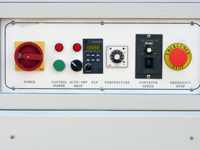 Kombinationsgerät Winkelschweissgerät mit Schrumpftunnel, PM-STFS-4020, Schrumpftunnel Panel
