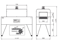 PM-ST-B300ED, Abmessungen