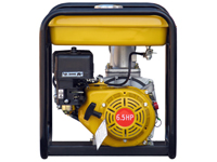 Benzin Kreiselpumpe mit Aluminium Pumpenkörper und 1000l/min Fördermenge, linke Seite