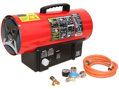 Gasheizer HG-15-230-TI inkl. Zubehör