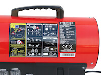 Gasheizer HG-15-230-TI inkl. Zubehör