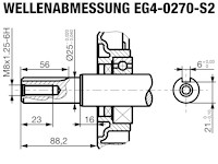 Rotek EG4-0270 - Wellenabmessung