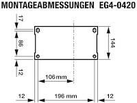 Rotek EG4-0420 - Abmessungen Grundplatte