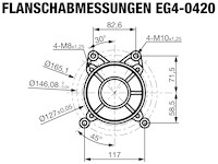Rotek EG4-0420 - Flanschabmessungen