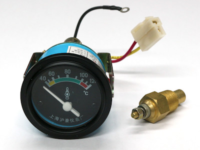 Öltemperaturanzeige Einbauinstrument 24V 40-120°C beleuchtet inkl. Sensor