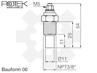 Maße Temperatursensor