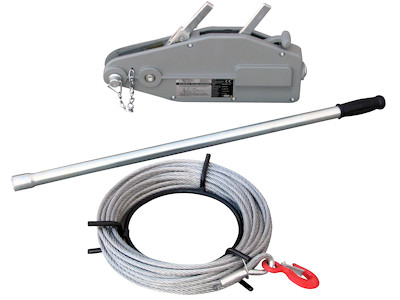 Seilzug 800 / 1600 / 3200 kg  0,8t / 1,6t / 3,2t mit 20m / 40m / 60m