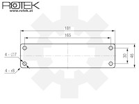 Erweiterungsblende blind für Rotek Generator GD4SS-1A/3-12000-5ES