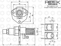 Einspritzpumpe F186 Abmessungen