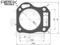 Zylinderkopfdichtung Abmessungen