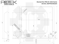 Deckel, Abdeckhaube für Vakuumsealer VC-600