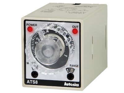 Zeitrelais / Timerrelais ATS8-41 0.1 Sekunden bis 10 Stunden,  100-240 VAC, 24-240VDC