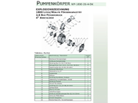 Impeller Pumpenrad Stahlguss, zu Rotek WP-1800-26-4-DK, 4