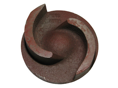 Impeller Pumpenrad Stahlguss, zu Rotek WP-TRASH-1300-26-3, 3