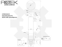 10t Hydraulikzylinder für WZWP-010MT Werkstattpresse